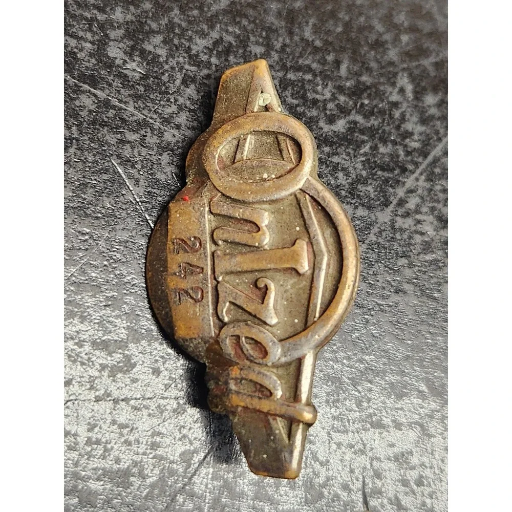 Vintage Ontzed 242 Lodge‎ Pin Brooch Metal Canada